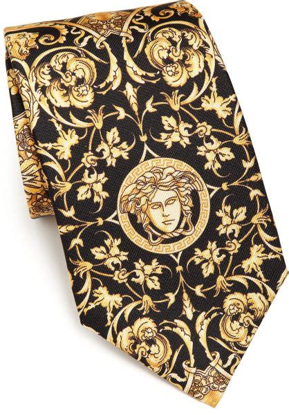 versace black tie|Versace: Black Medusa Tie .